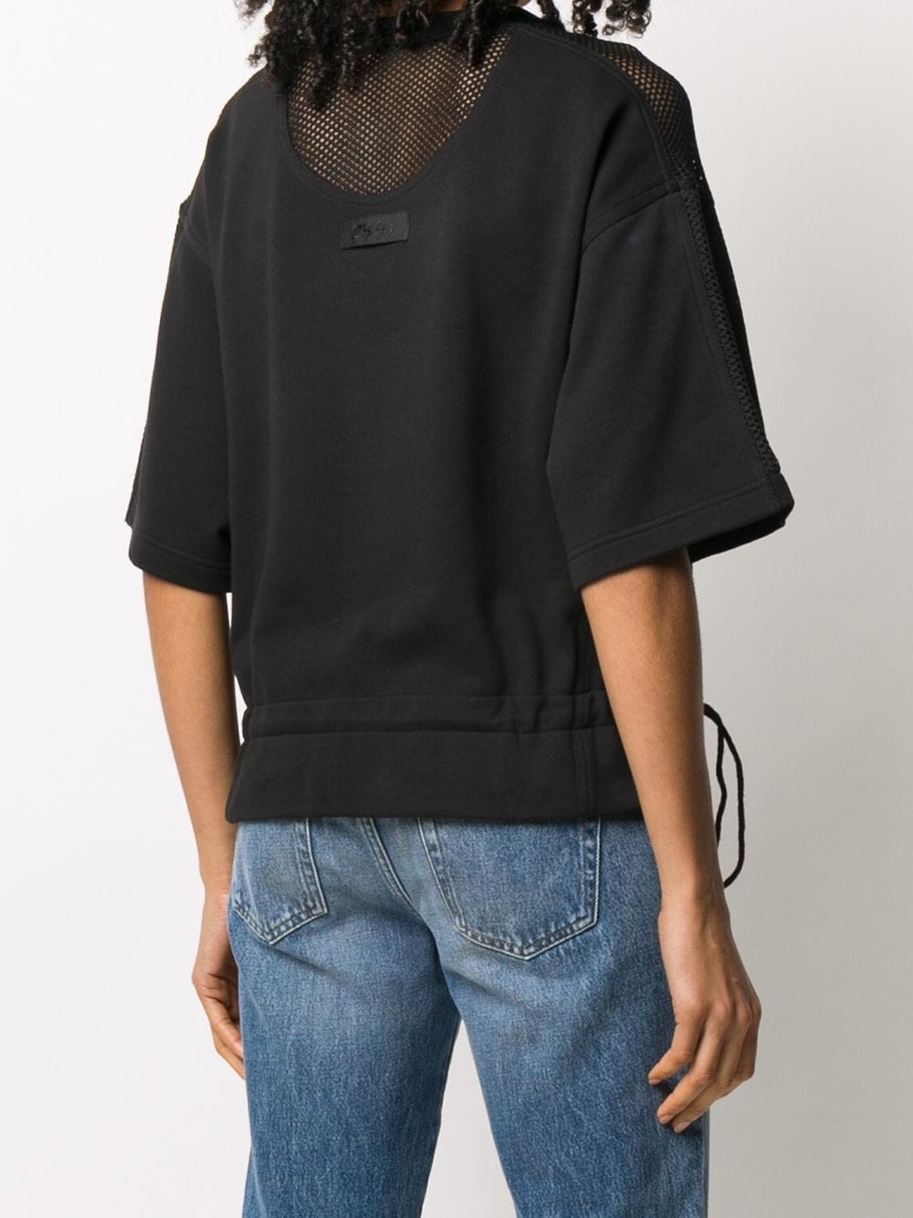 mesh panel T-shirt - 4