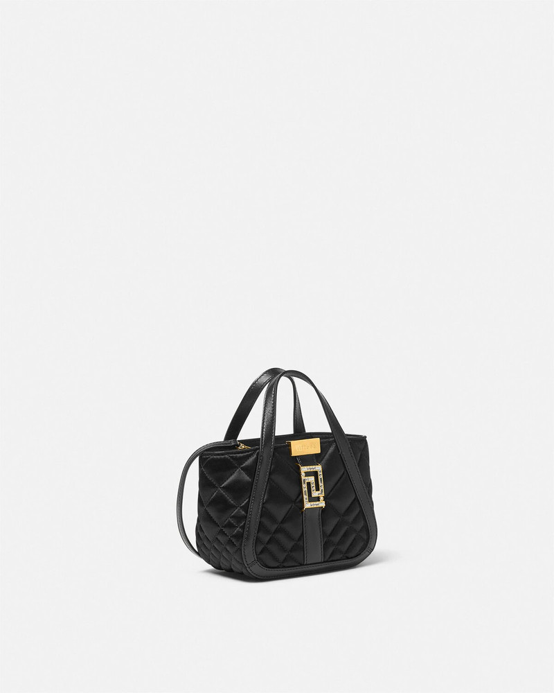 VERSACE Crystal Greca Goddess Satin Mini Bag outlook