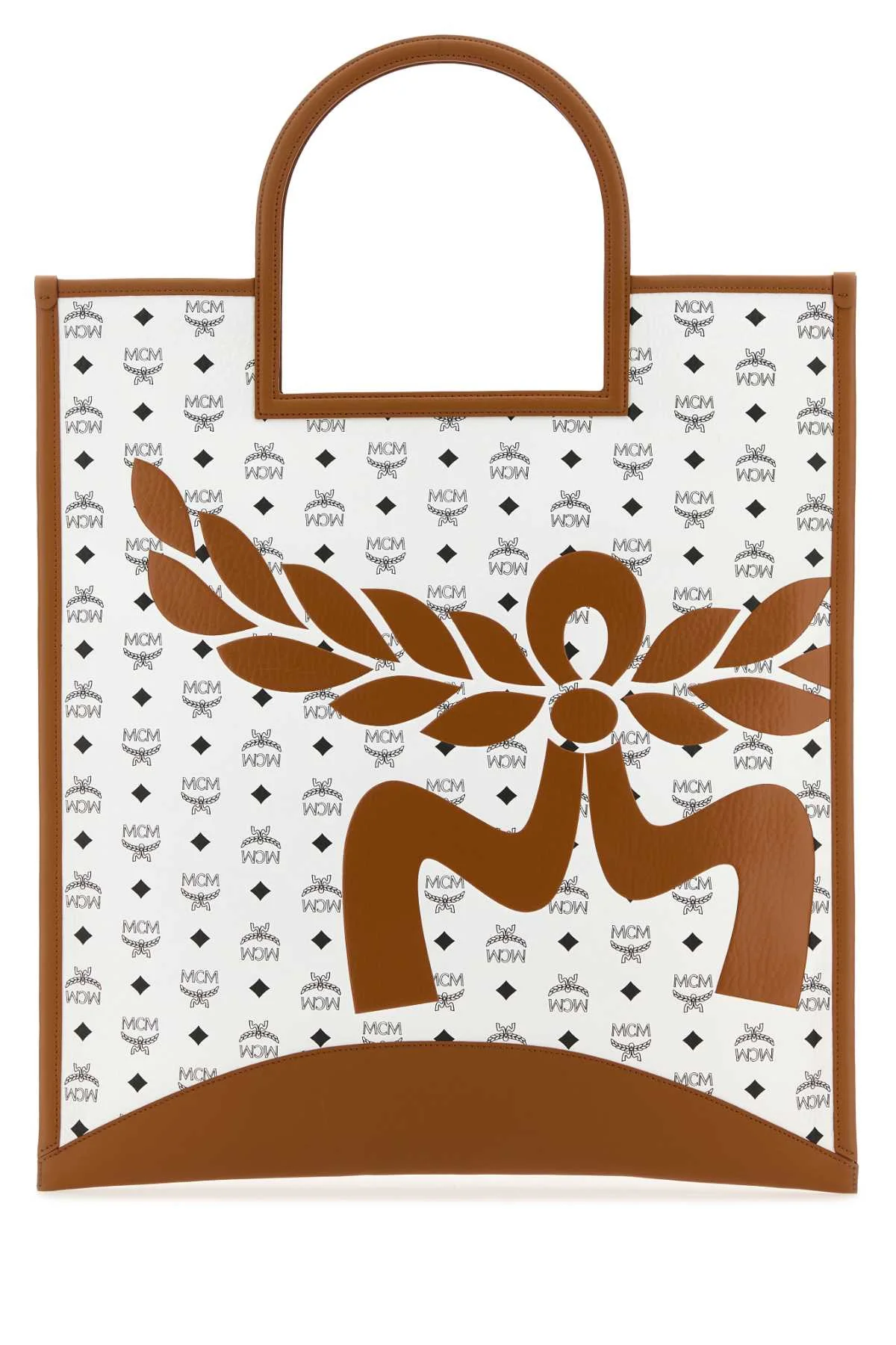 Mcm Women Printed Canvas Xl Aren Shopping Bag - 1