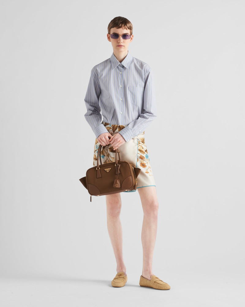 Prada Striped poplin shirt outlook