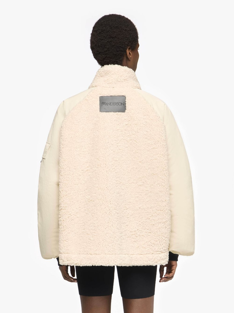 COLOUR BLOCK FLEECE TRACK TOP 3