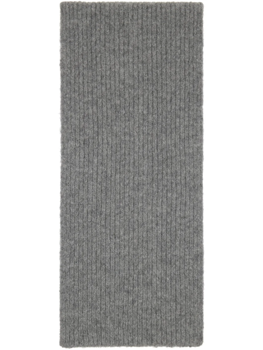 Gray Wool Scarf - 1