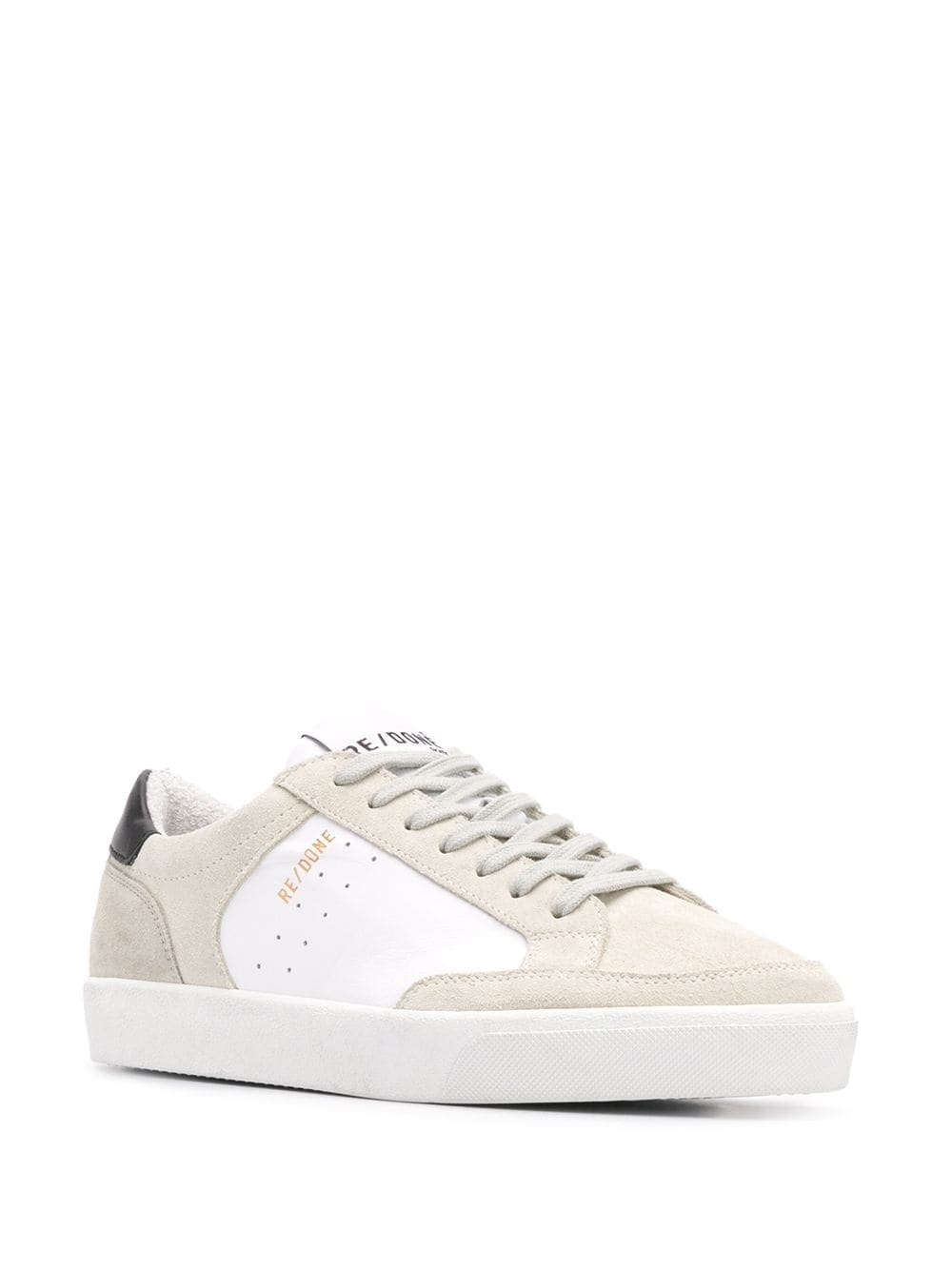 colour block low-top sneakers - 2