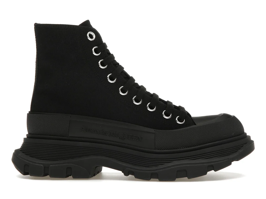Alexander McQueen Tread Slick Lace Up Boot Black (W) - 1