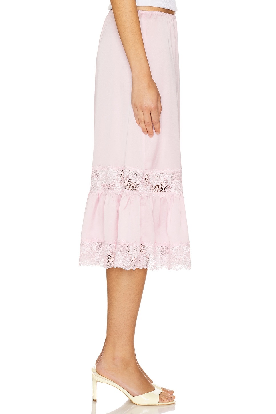 Hideaway Satin Midi Skirt - 3