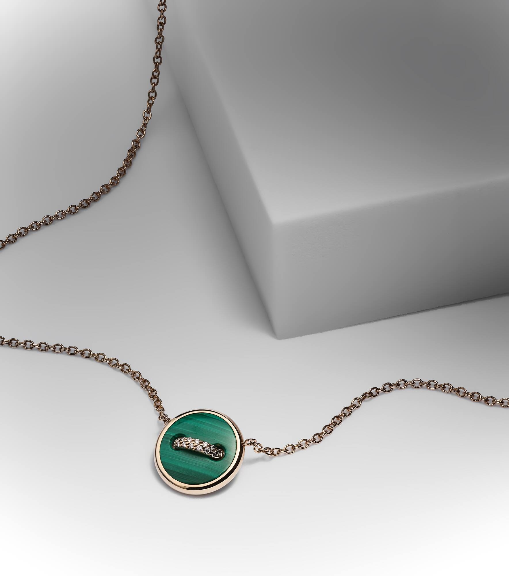 Pom Pom Dot 18kt rose gold pendant necklace with gemstones - 5