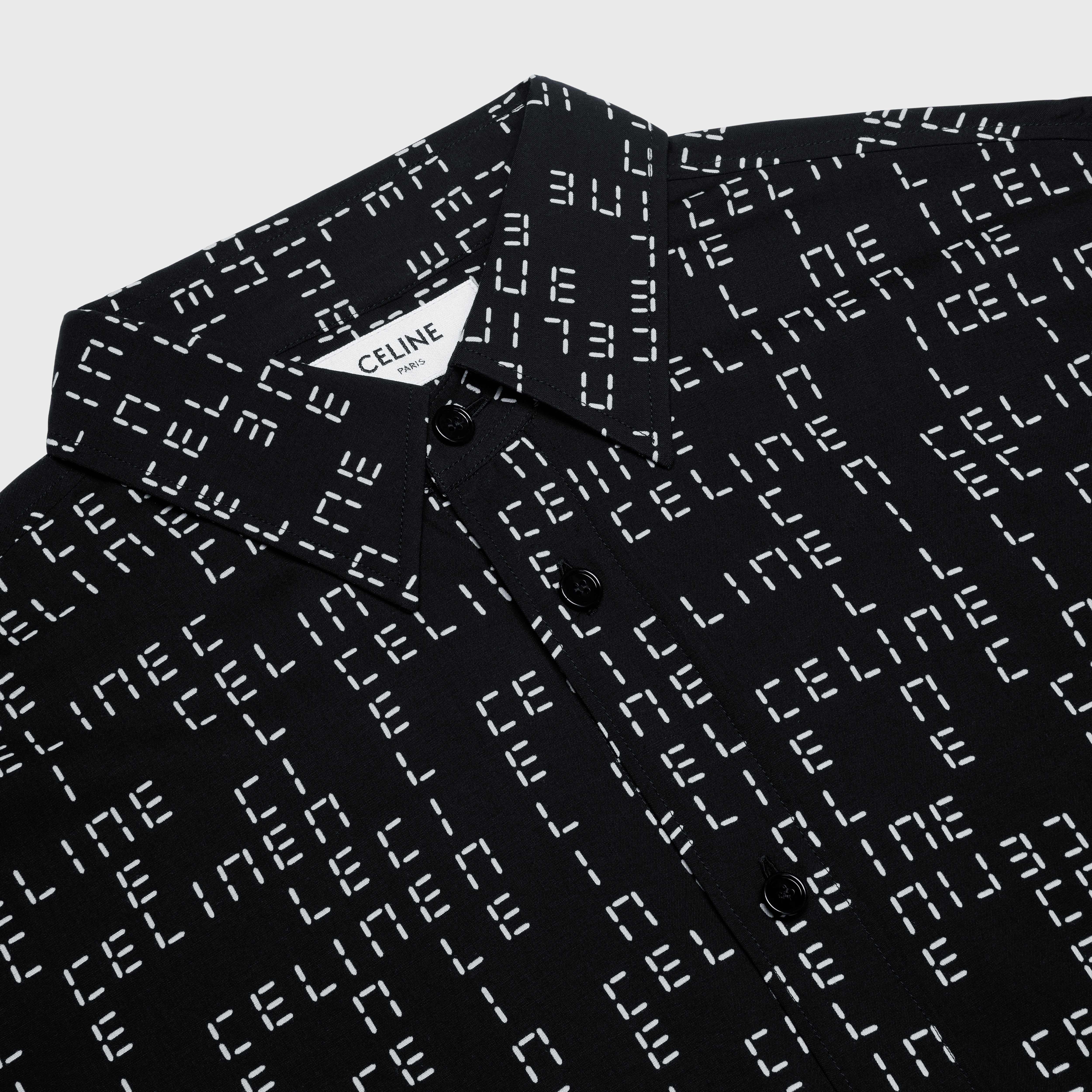 LOOSE SHIRT IN PRINTED VISCOSE - 3