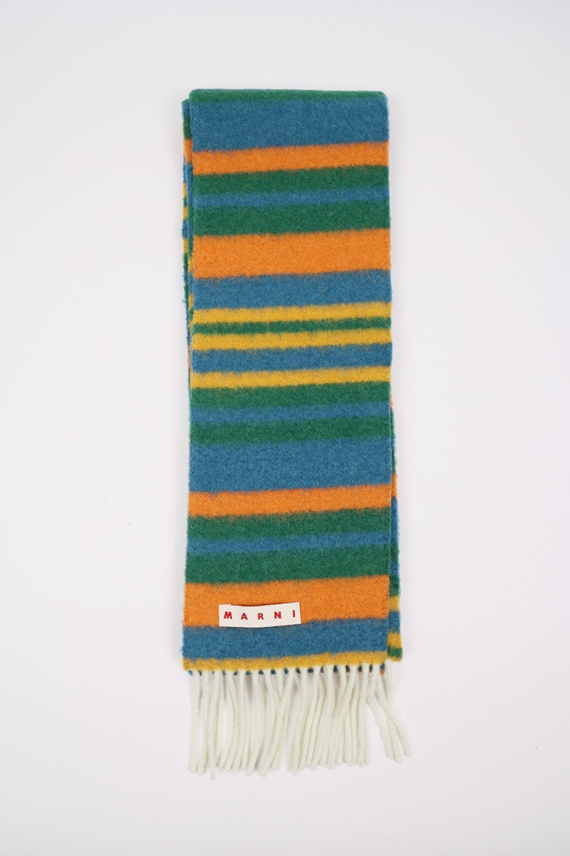 fringed 색깔 구획 scarf 1