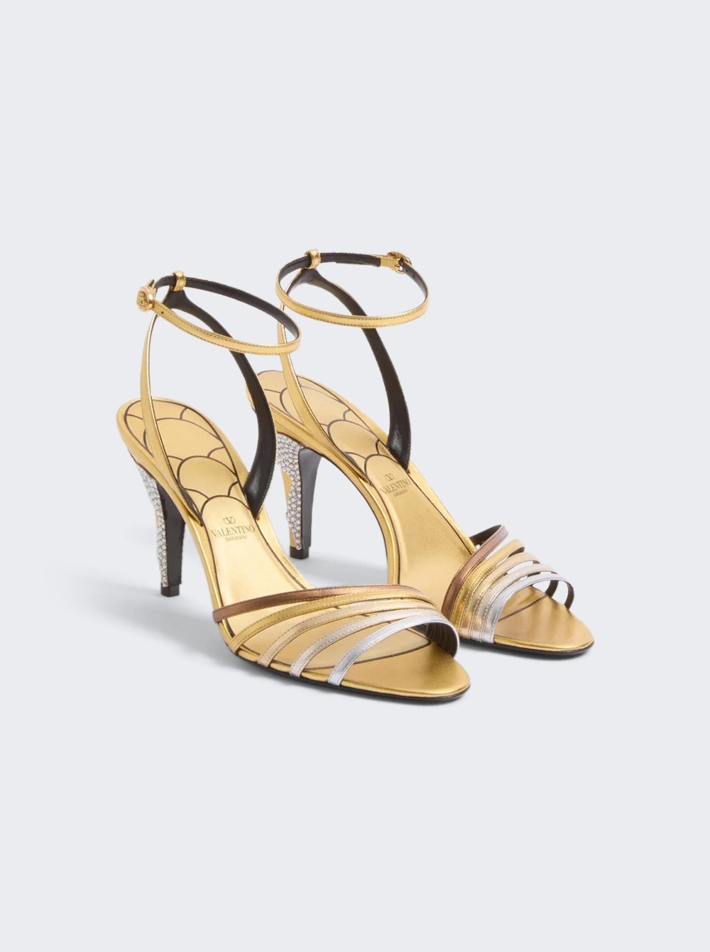 Ladycrush Sandals Bronze And Silver - 4