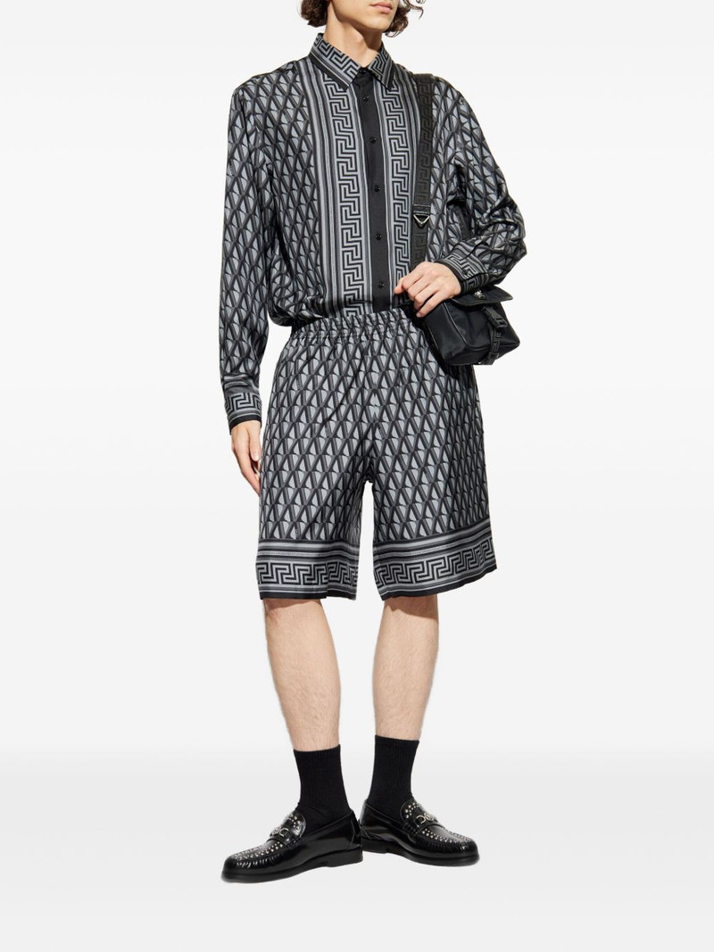VERSACE geometric-pattern shirt outlook