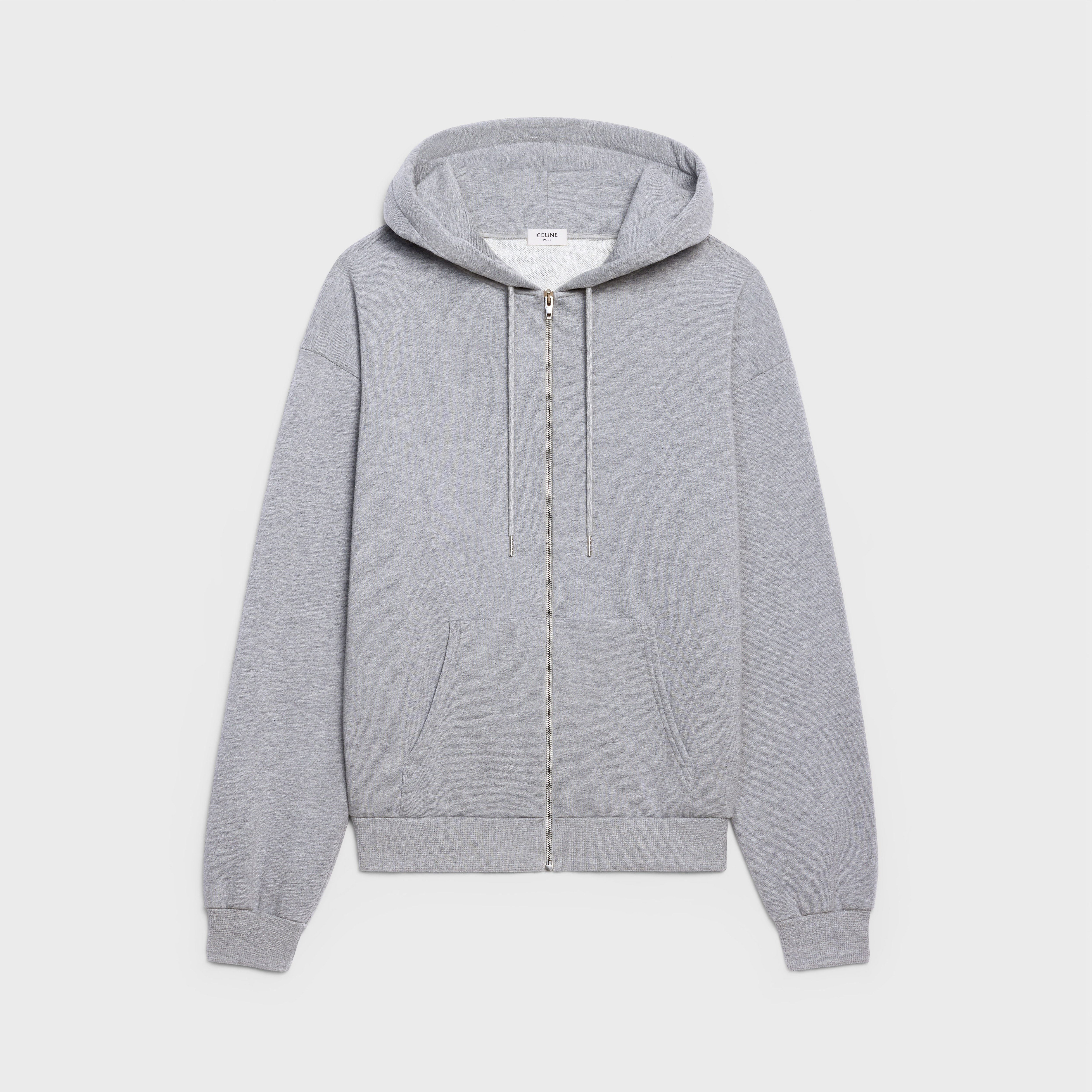 CELINE LOOSE COTTON FLEECE HOODIE - 1