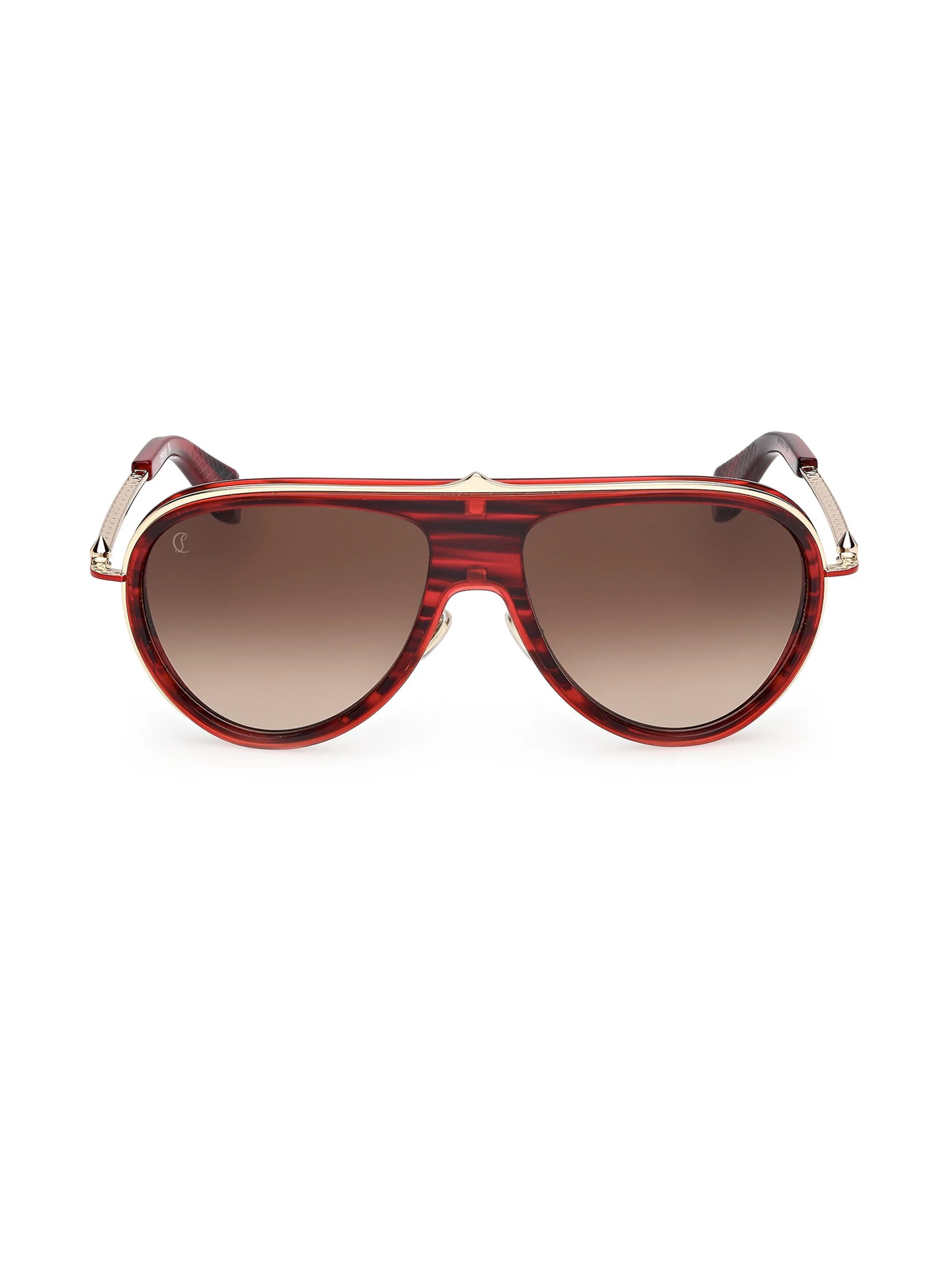 Men's 61MM Aviator Sunglasses - Red Havana Brown - 1