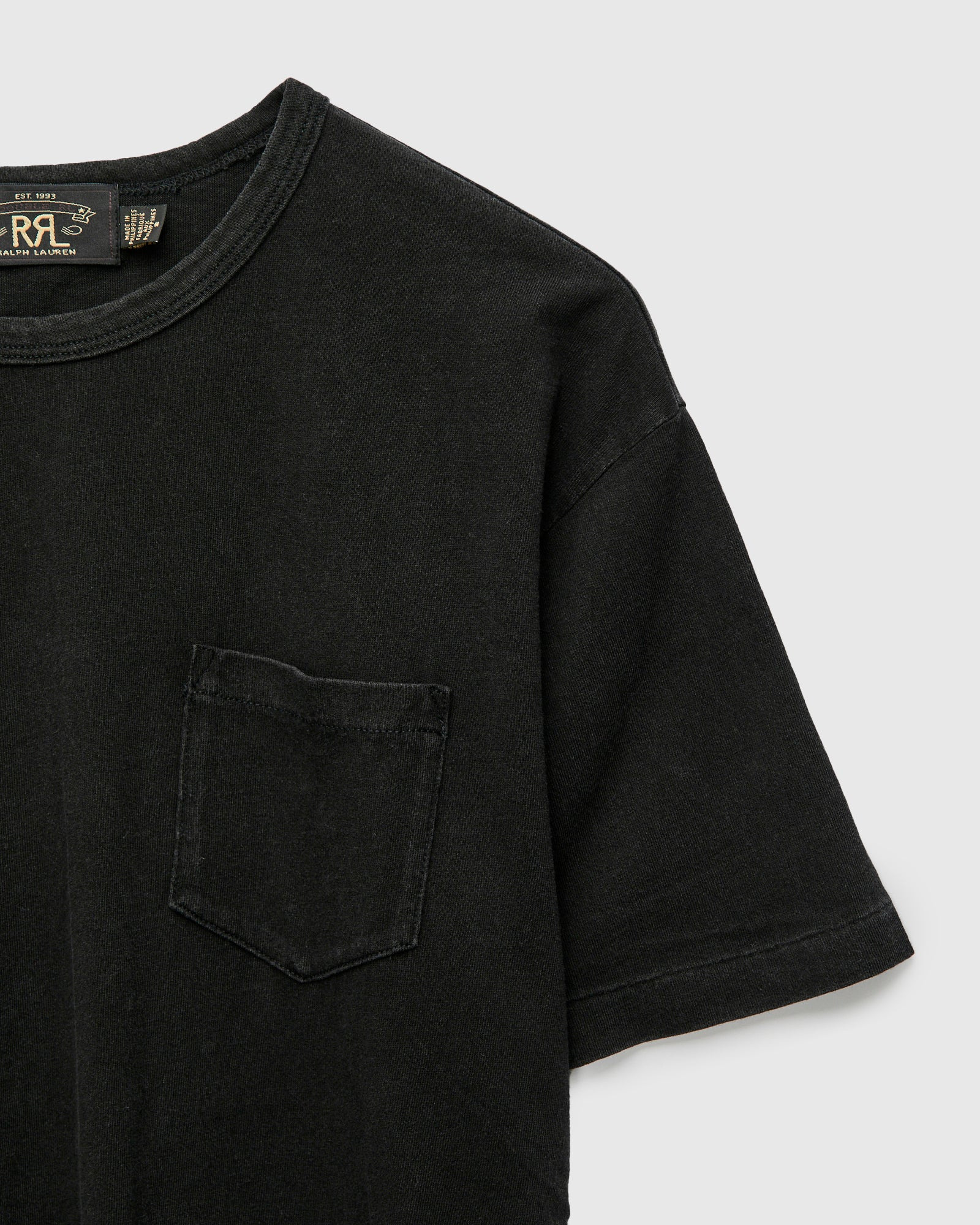 Slub Jersey Pocket T-Shirt in Black Indigo - 3