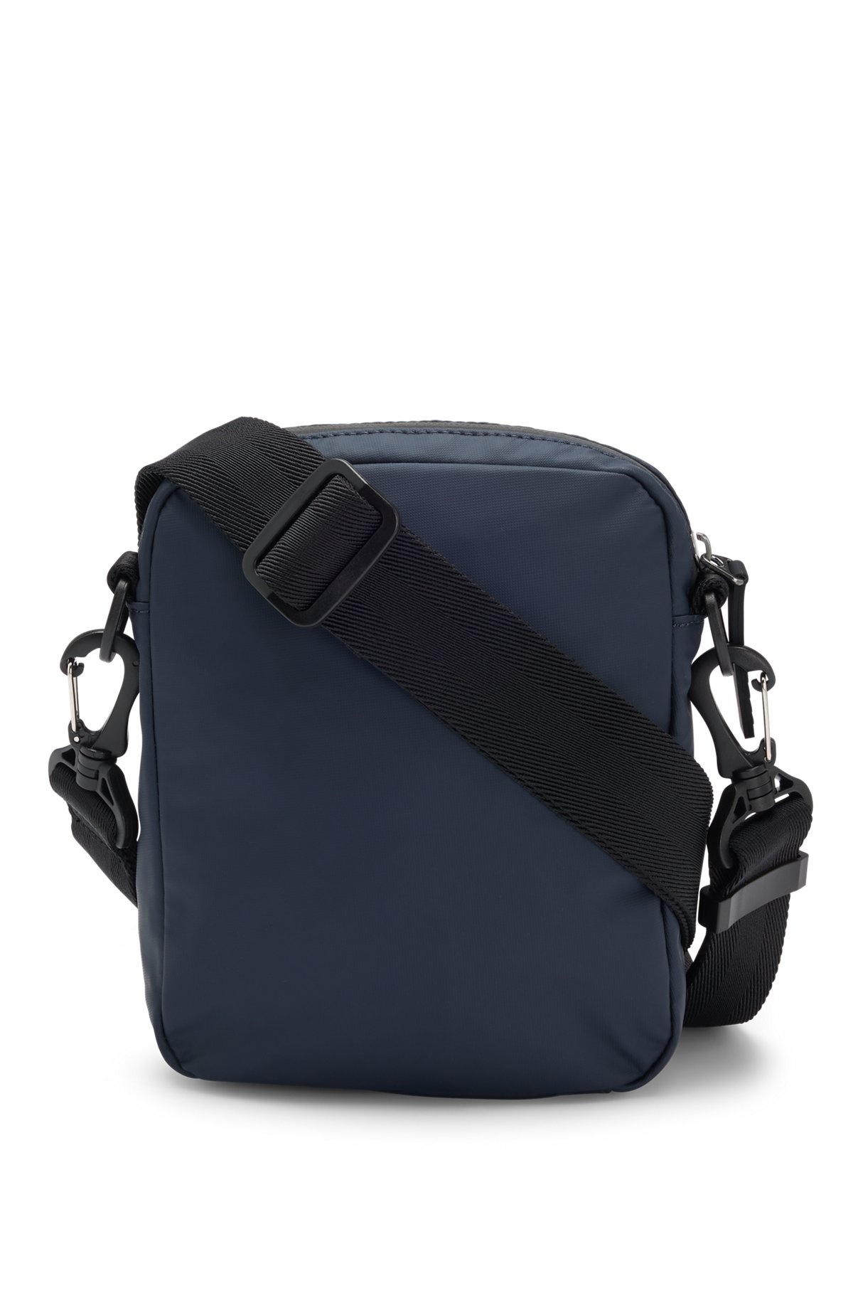 FAUX-LEATHER REPORTER BAG WITH TONAL LOGO - 2