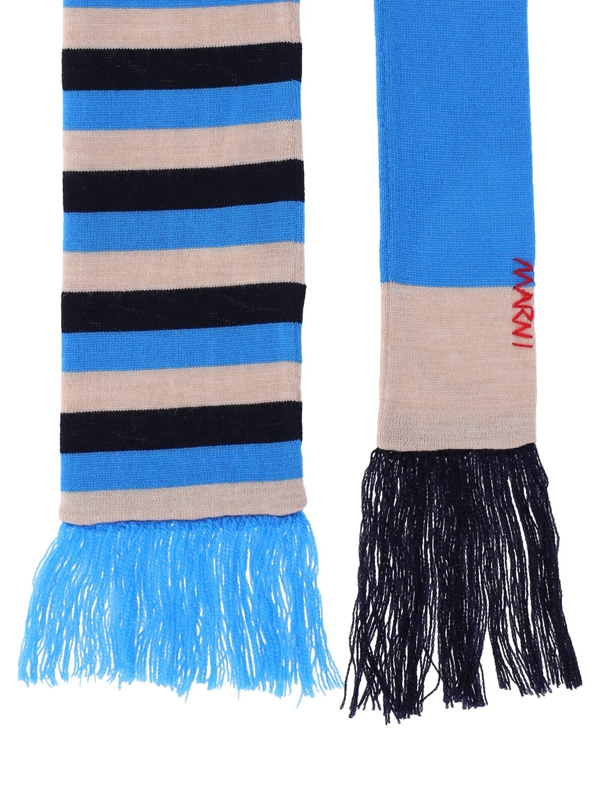 STRIPED VIRGIN WOOL SCARF - 3