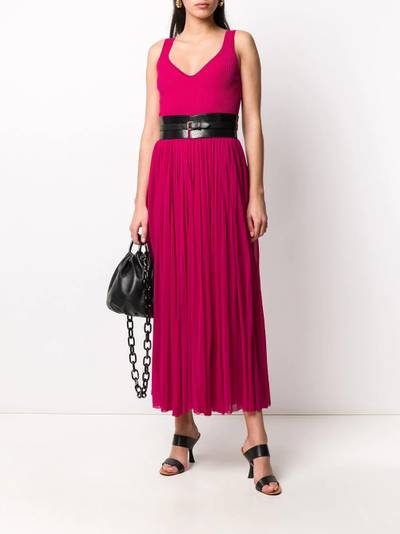 Alexander McQueen long pleated skirt dress outlook