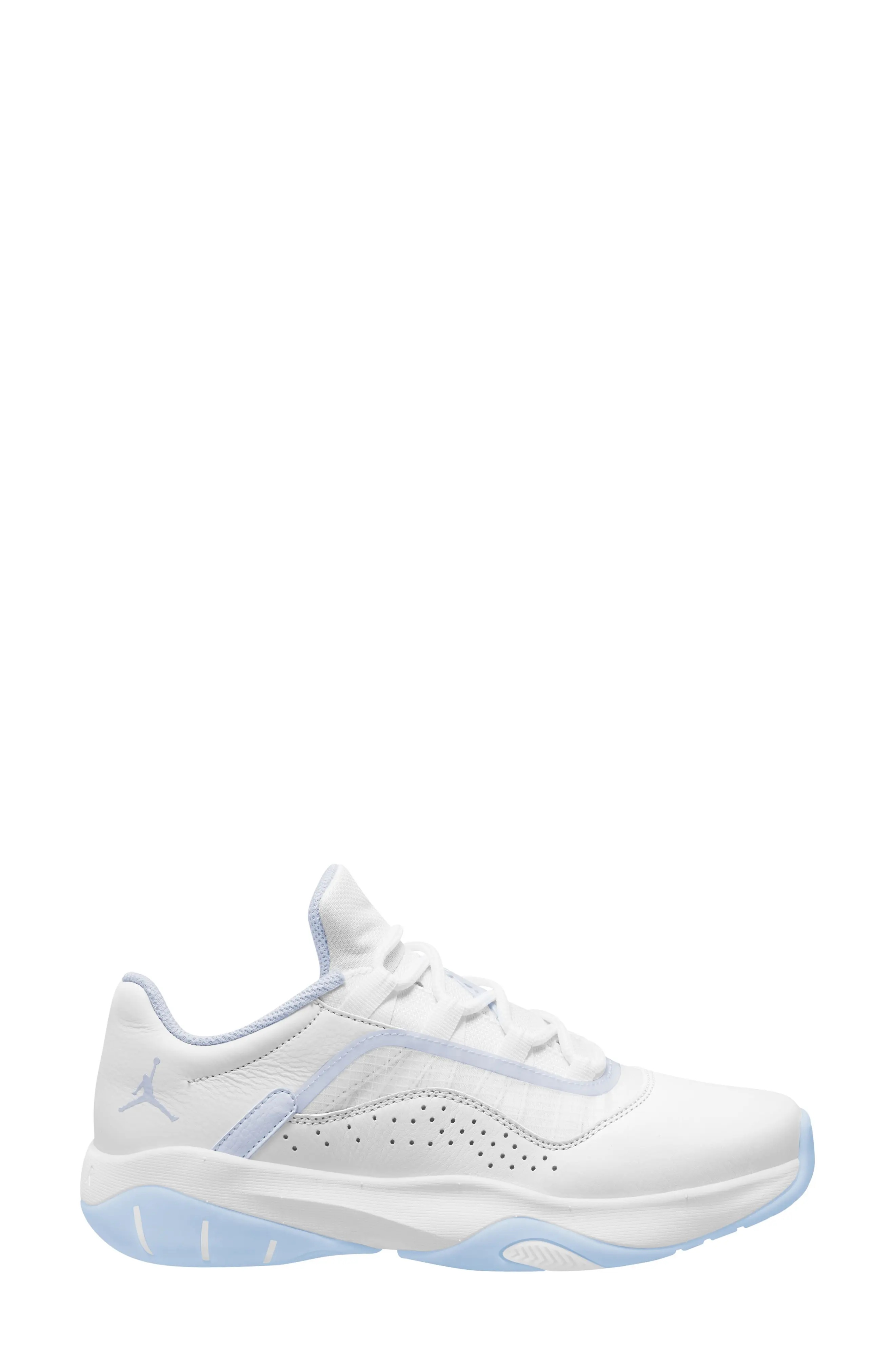 Air Jordan 11 CMFT Low Sneaker in White/Football Grey/Ice Blue - 1