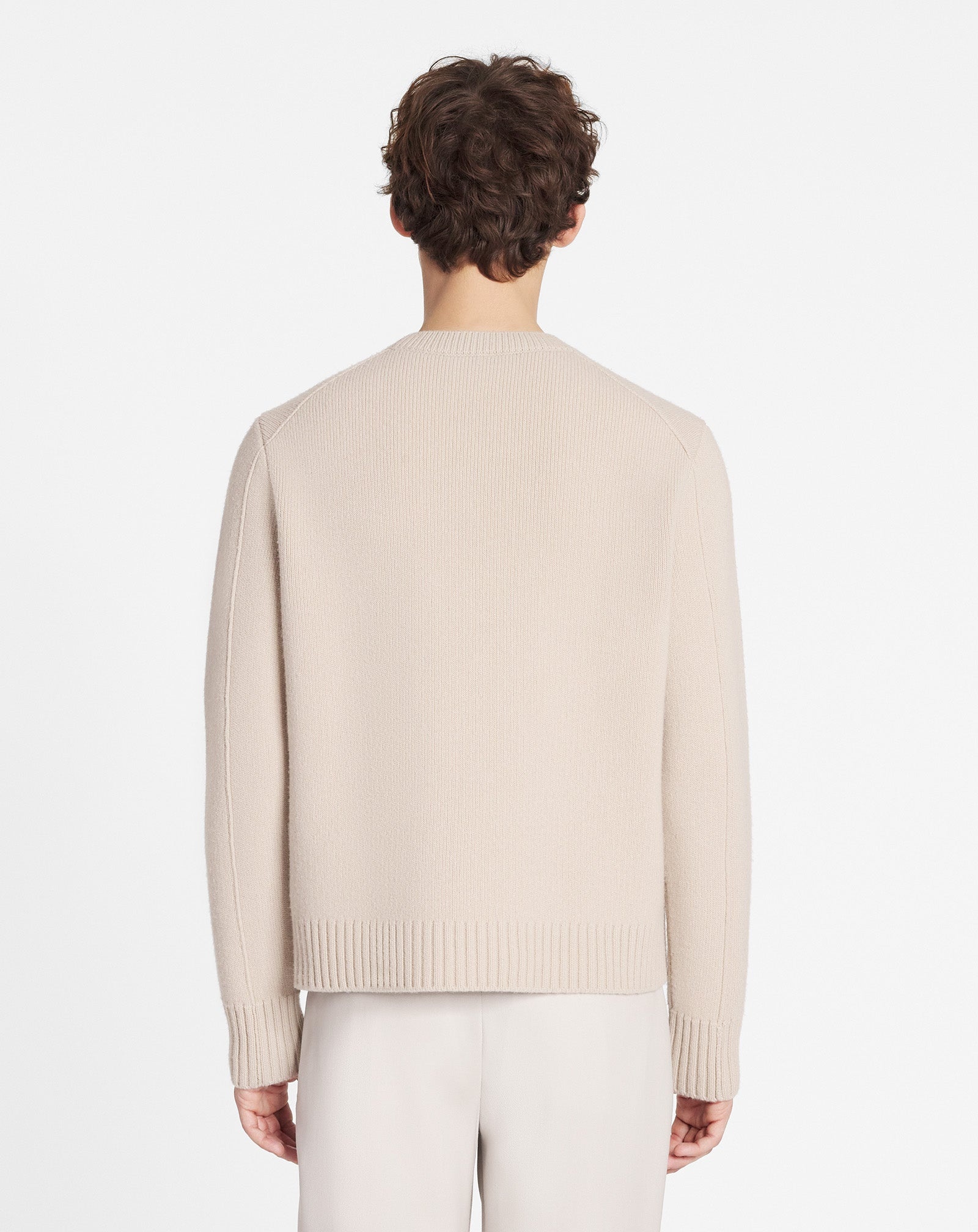 WOOL AND CASHMERE CREWNECK SWEATER - 4