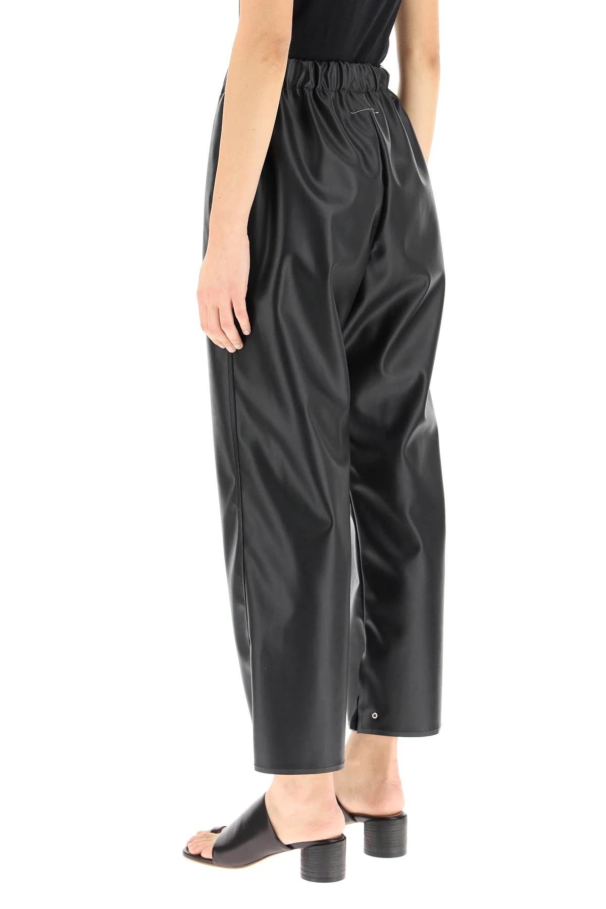 FAUX LEATHER TROUSERS - 4