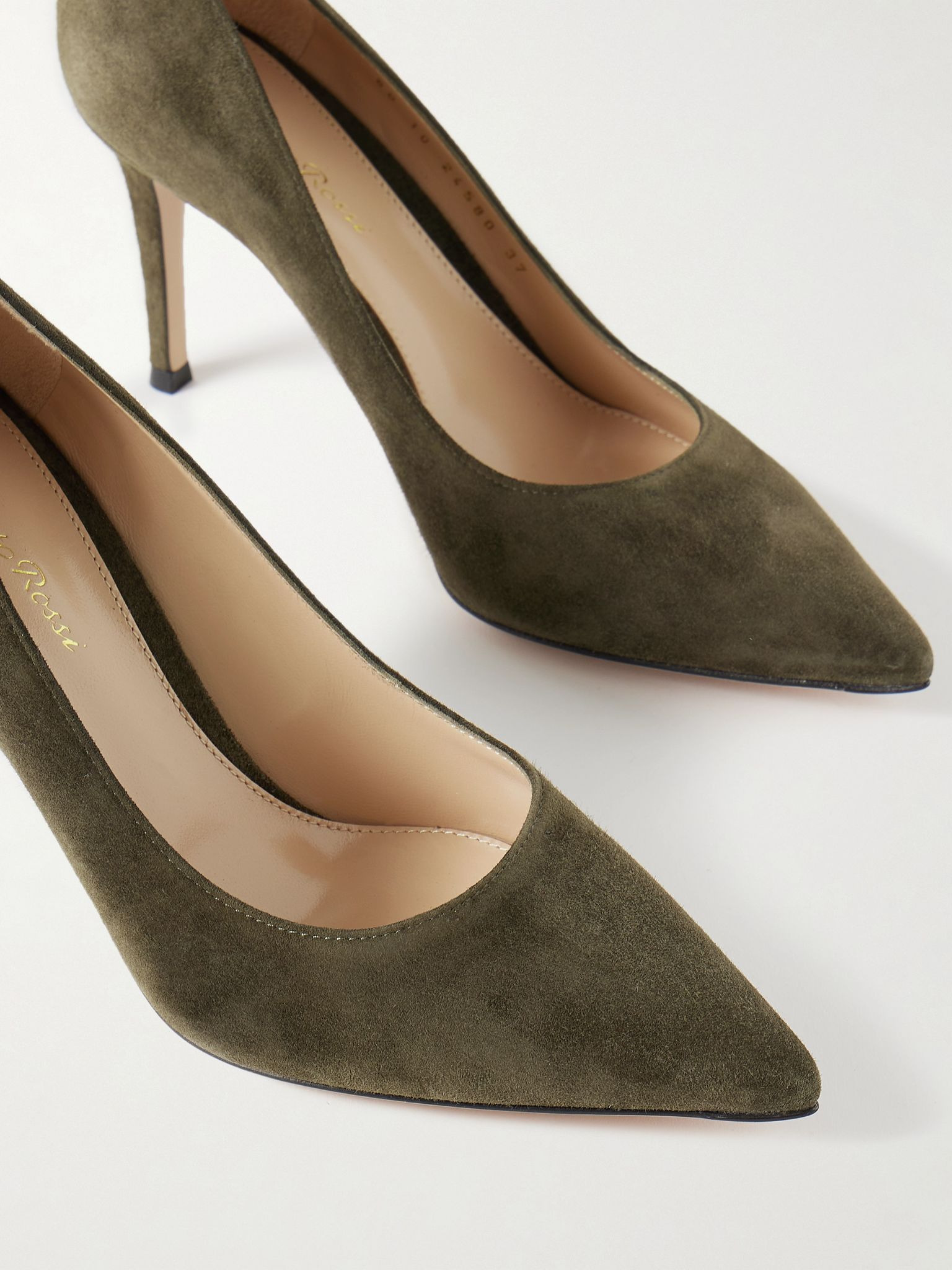 Gianvito 85 suede pumps Dark green - 4