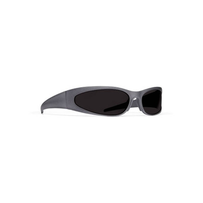 BALENCIAGA Reverse Xpander 2.0 Rectangle Sunglasses  in Dark Grey outlook