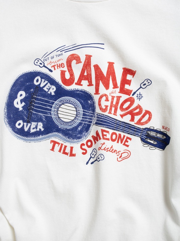 Roy Gitarr T-Shirt Offwhite - 4