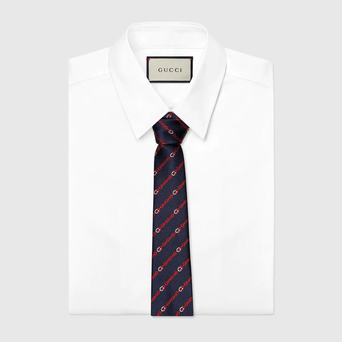 Interlocking G silk tie - 2