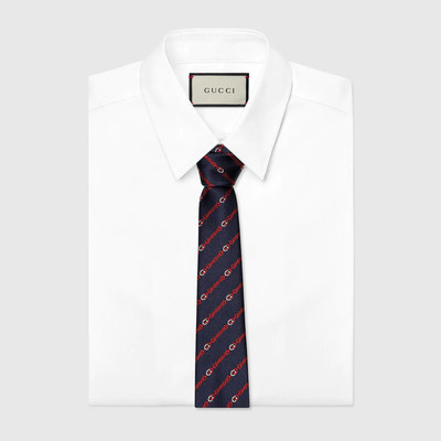 GUCCI Interlocking G silk tie outlook