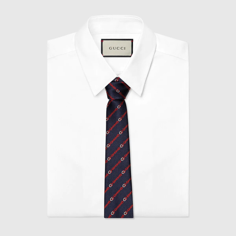 GUCCI Interlocking G silk tie outlook
