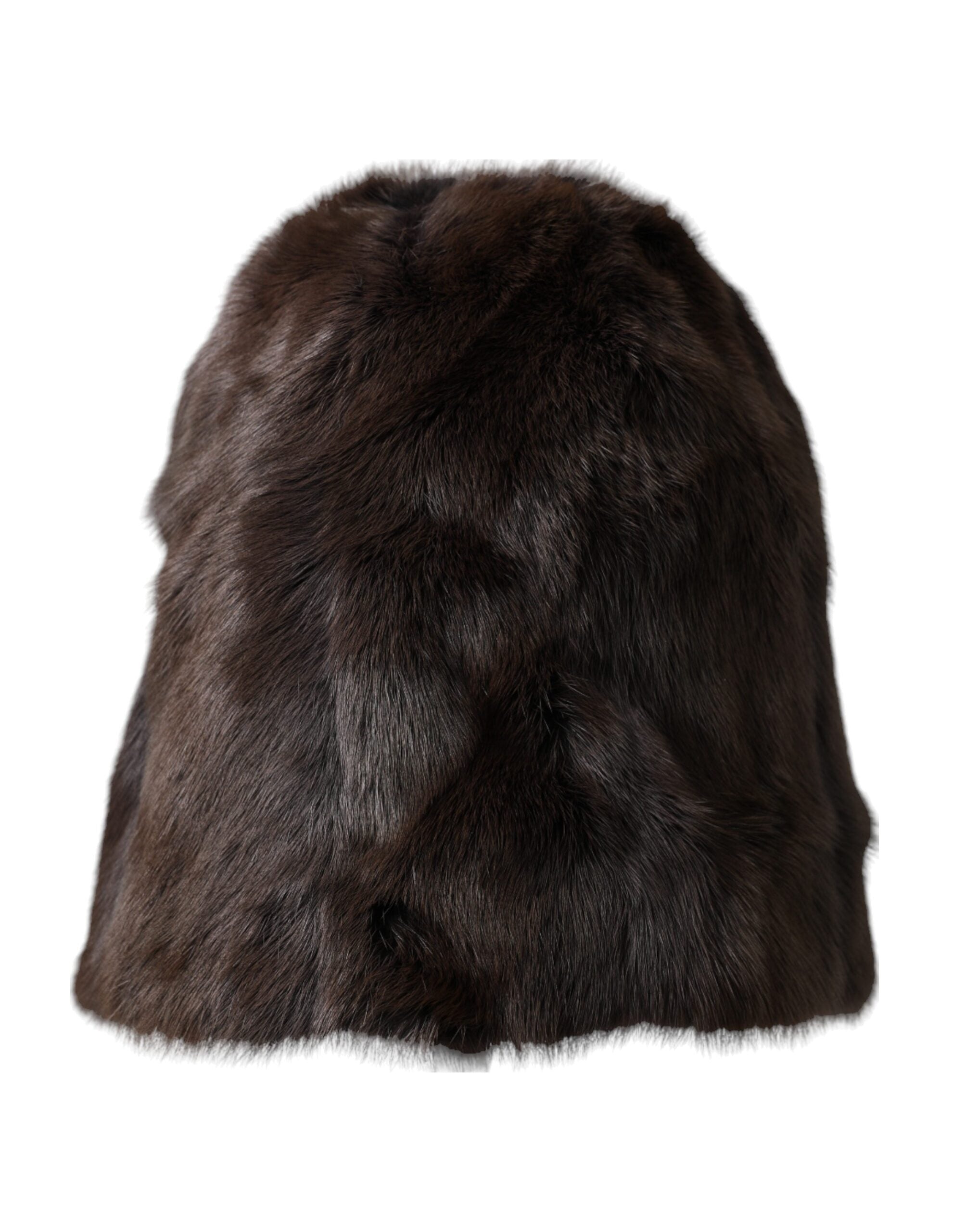 Dolce & Gabbana Brown Weasel Fur Womens Cashmere Hat Beanie Dolce & Gabbana Brown Weasel Fur Womens Cashmere Hat Beanie main image 3