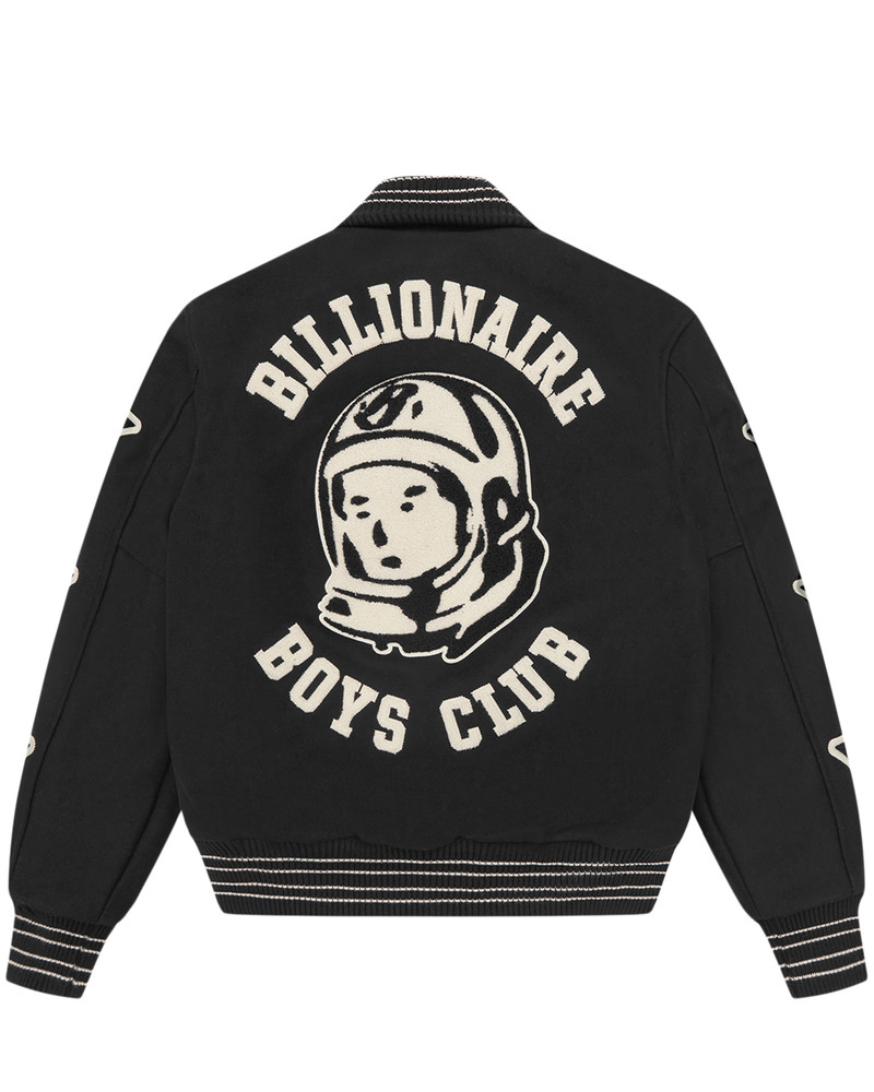 BILLIONAIRE BOYS CLUB FLYING B VARSITY JACKET outlook