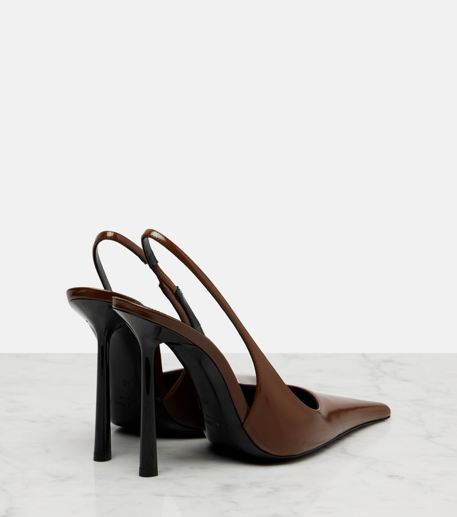 Vendome 110 leather slingback pumps - 2