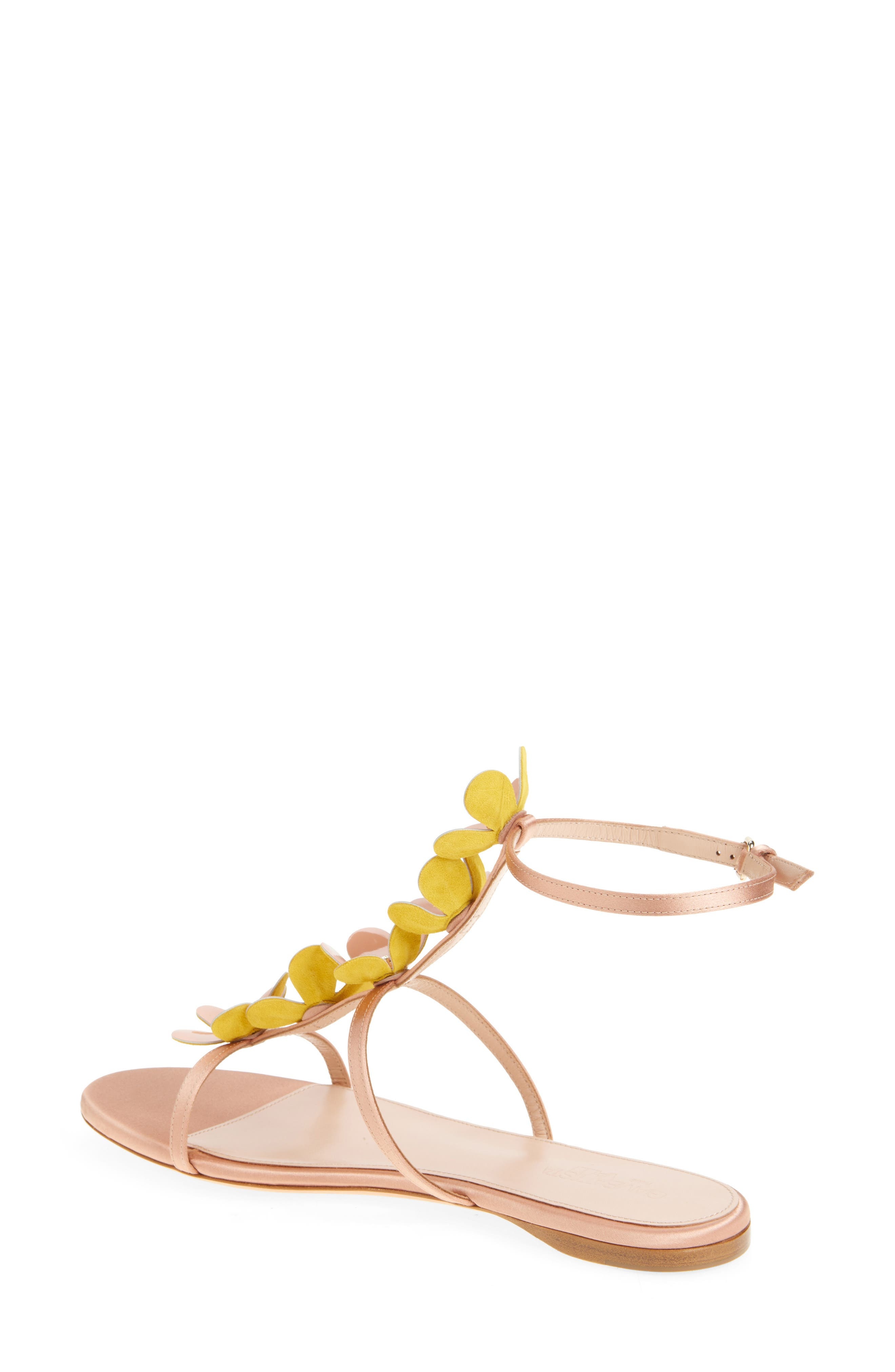 Giambattista Valli Flower Ankle Strap Sandal in Beige at Nordstrom - 2