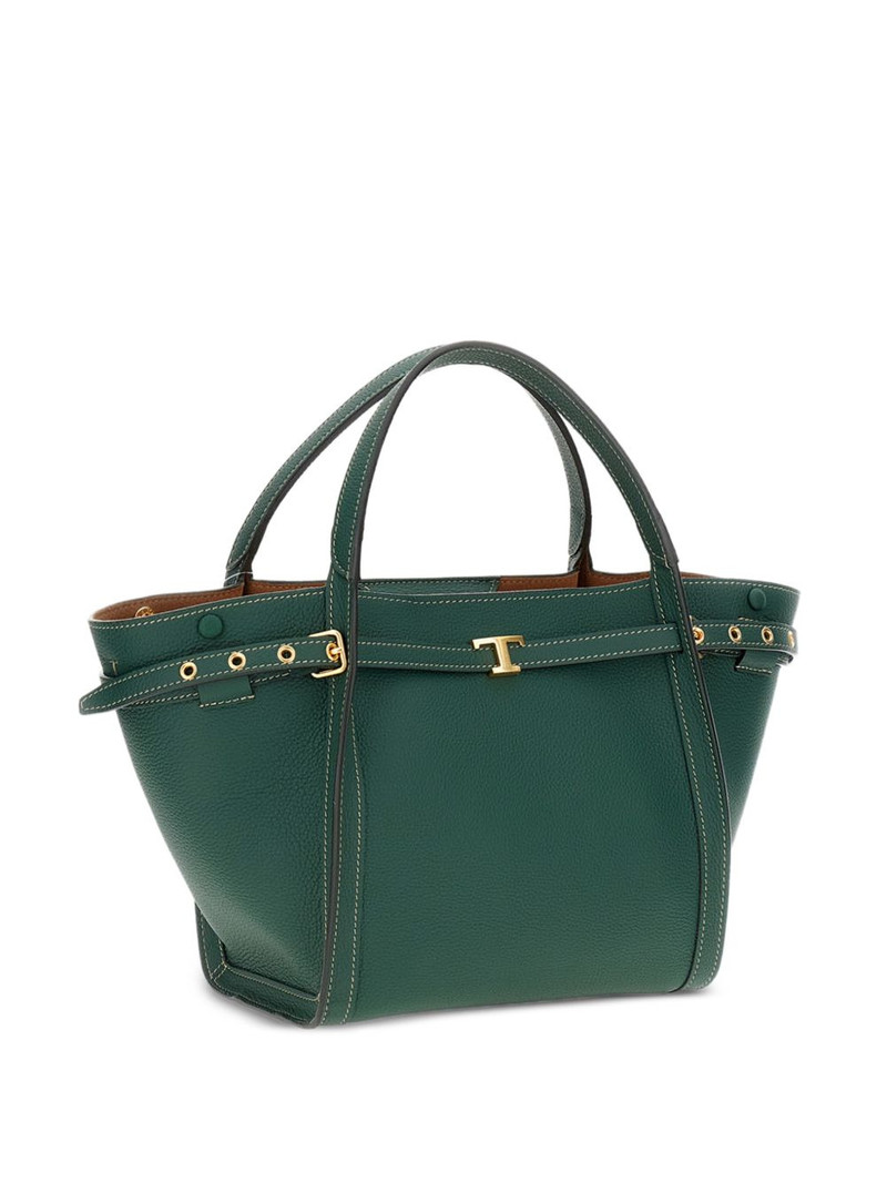 small leather shopping tote bag 3
