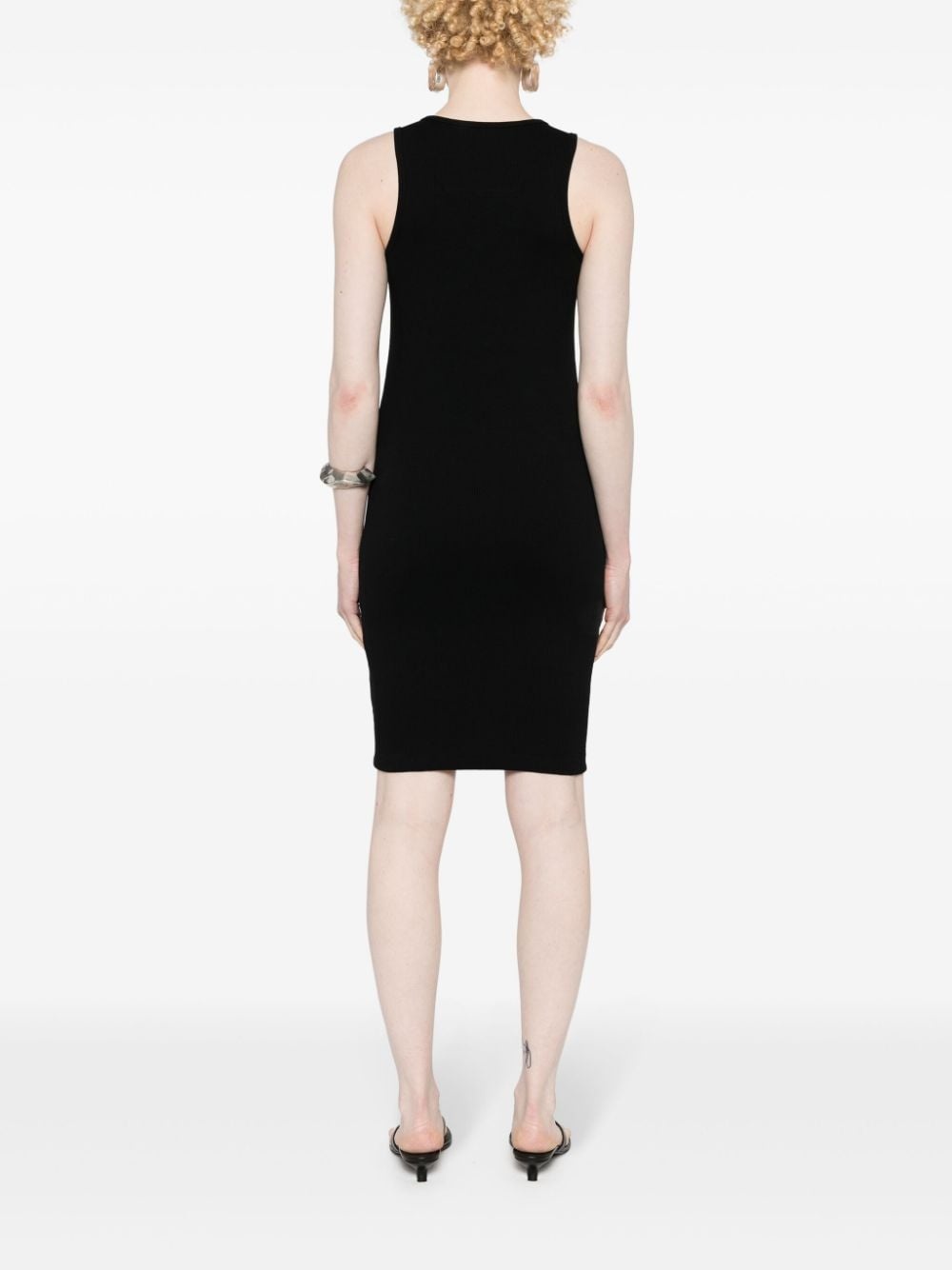 4G-motif ribbed mini dress - 4