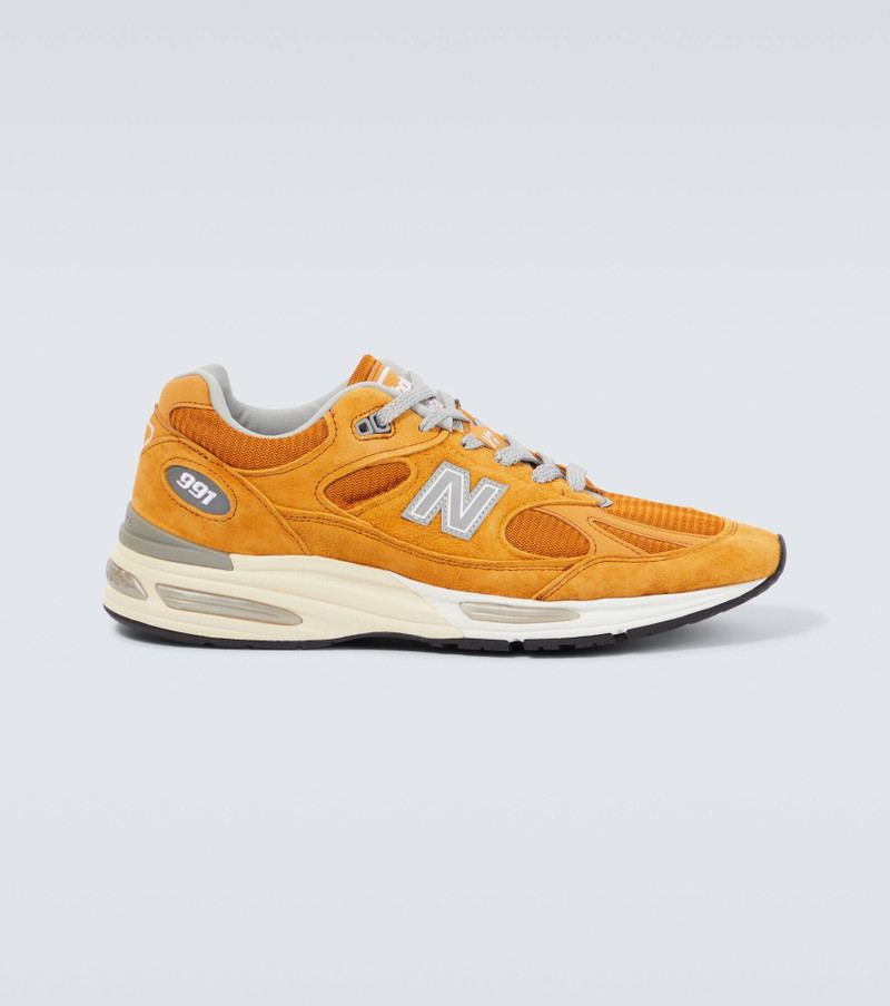 Made In UK 991v2 suede-trimmed sneakers - 1