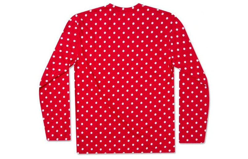 Comme des Garçons PLAY COMME des GARCONS PLAY Polka Dot Long Sleeves Tee 'Red' AZ-T166-051-3 outlook