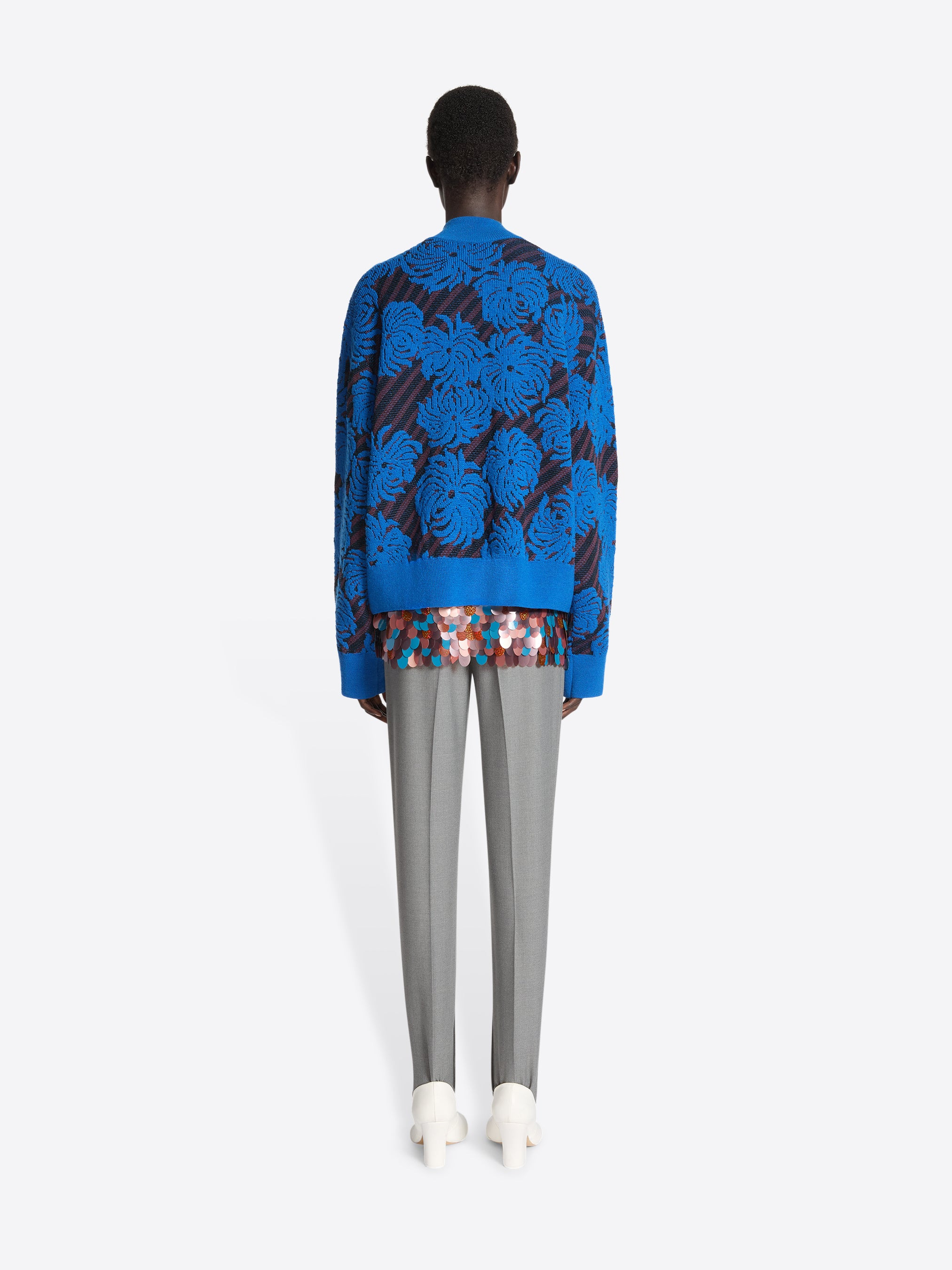 JACQUARD WOOL SWEATER - 4