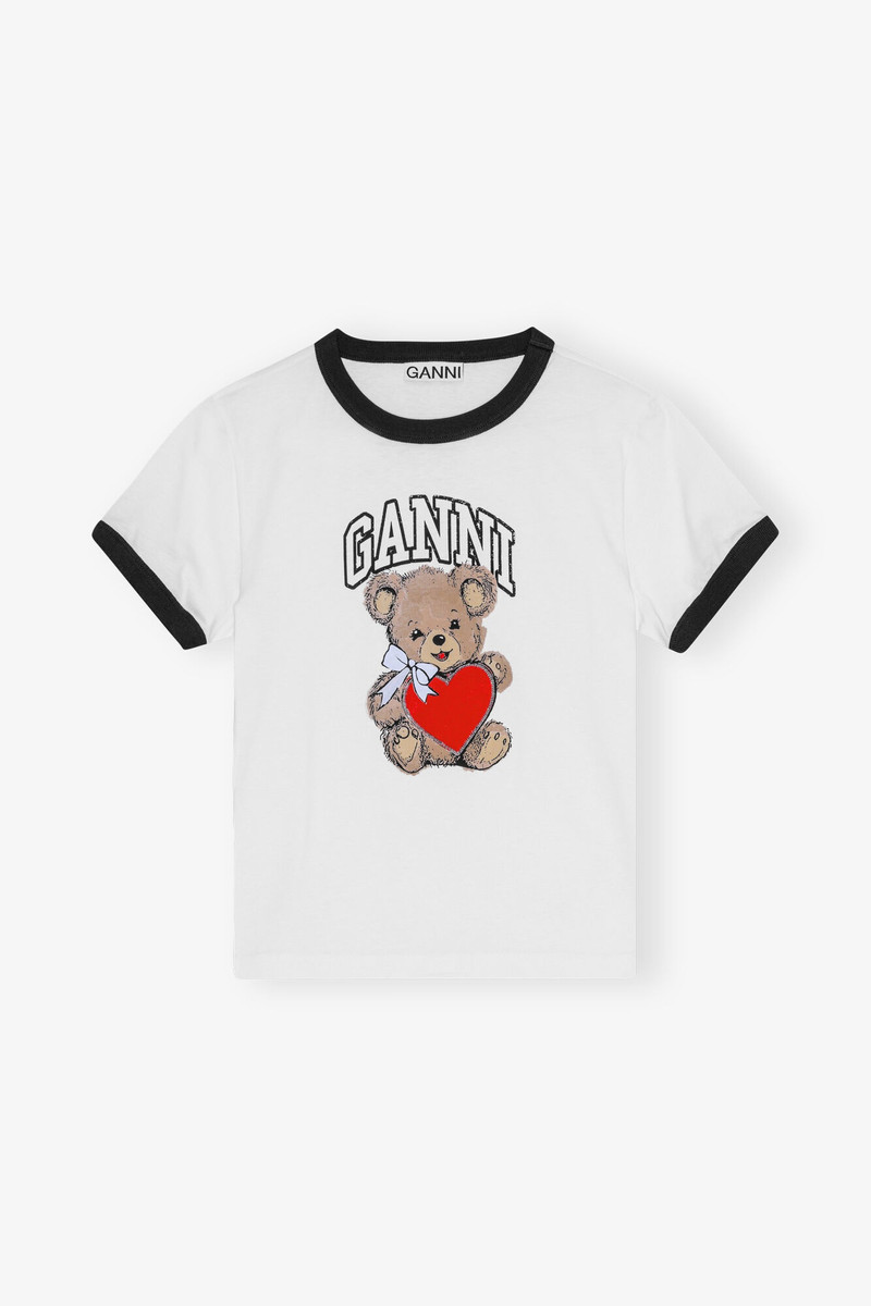 WHITE BASIC JERSEY BEAR 티셔츠 1
