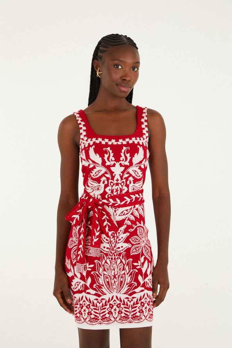Red Miranda Knit Mini Dress 1
