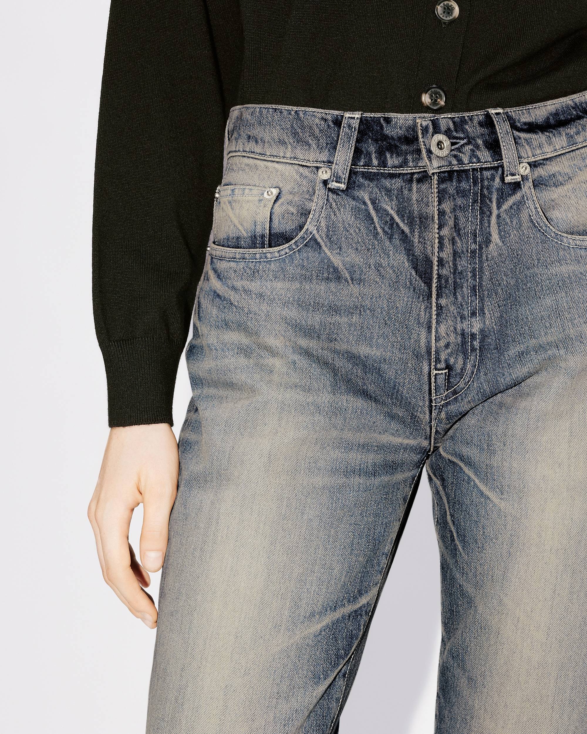 'BARA' cropped Japanese denim jeans - 6