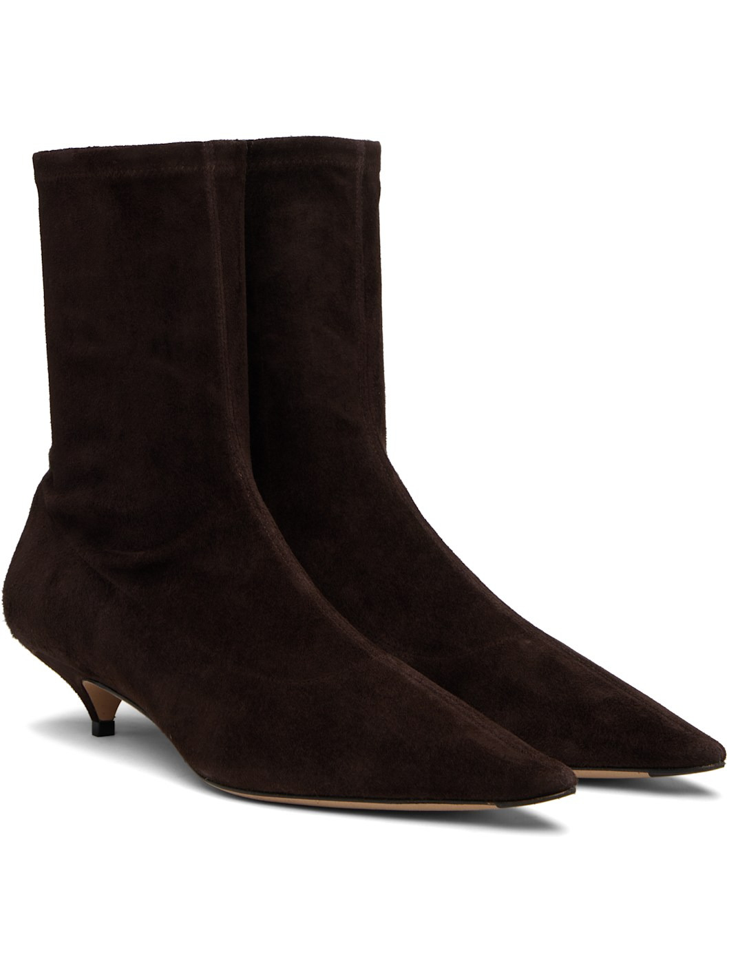 Brown Liisa Kitten Boots - 4