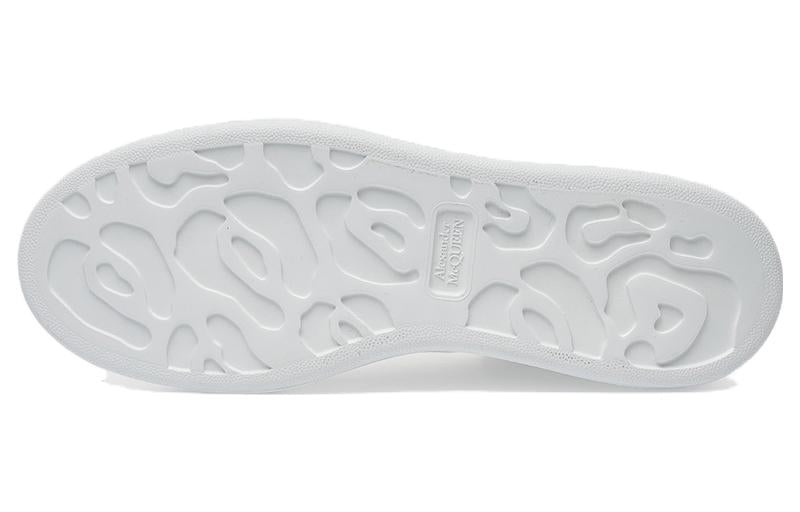 (WMNS) Alexander McQueen Oversized Sneaker 'White Ink Blue' 621056WHXMT9164 - 5