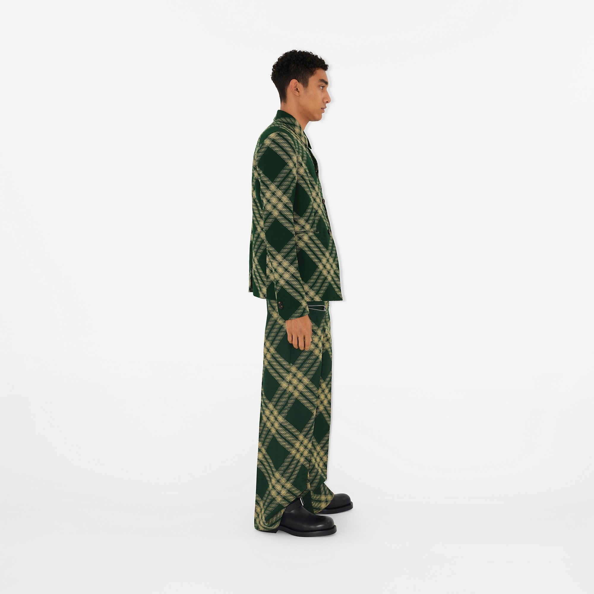 Burberry Check Wool Trousers | REVERSIBLE