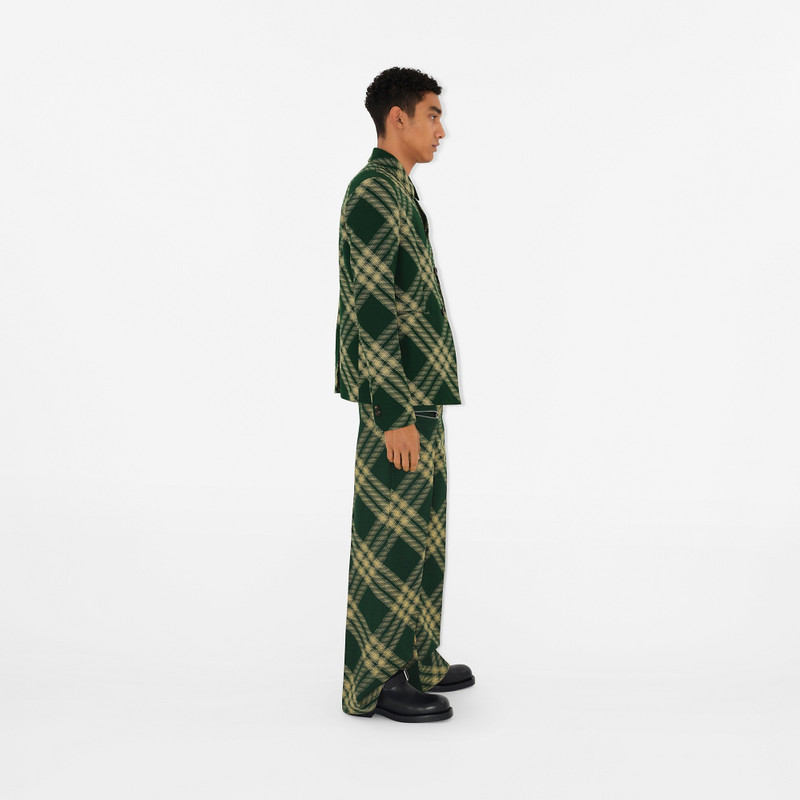 Check Wool Trousers 3