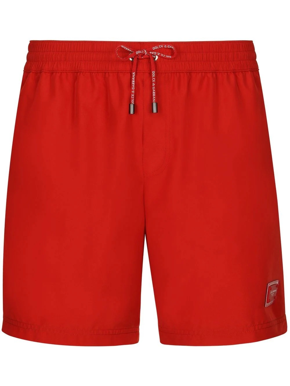 logo-plaque swimming shorts - 1