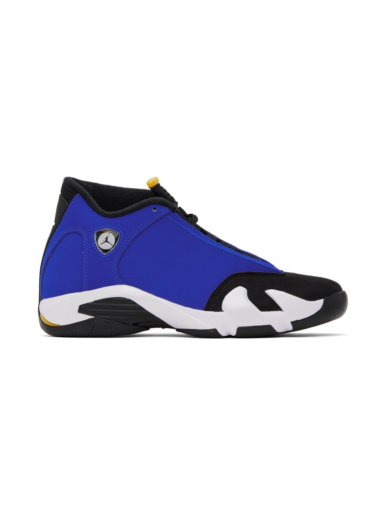 Blue & Black Air Jordan 14 Retro Sneakers - 1
