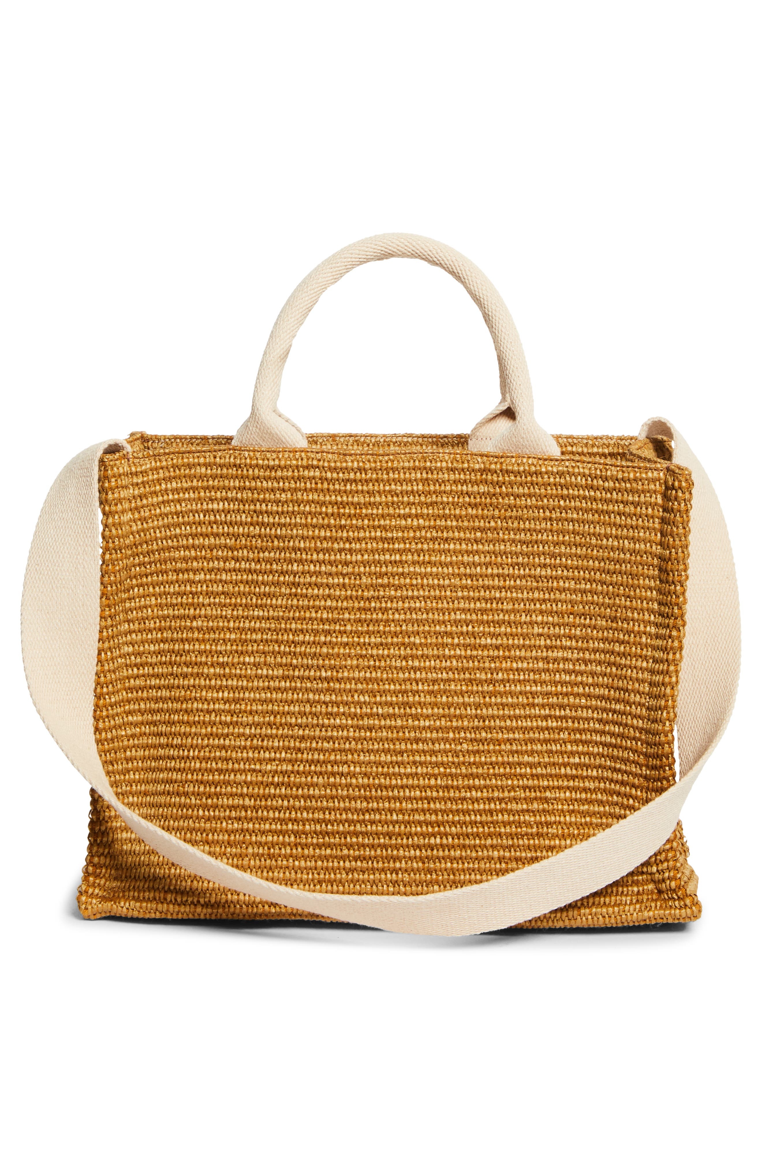 Marni Small Floral Embroidered Logo Raffia Tote in 278 - 4