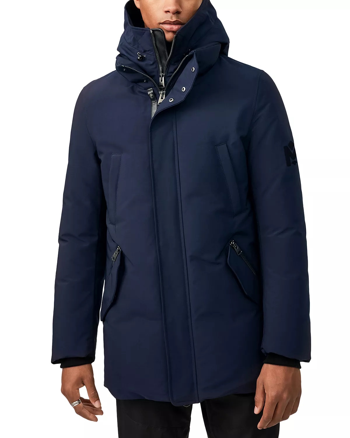 Edward 2-in-1 Down Coat with Removable Hooded Bib - 1