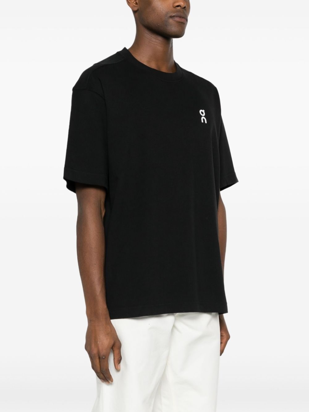 logo-print organic-cotton T-shirt - 4